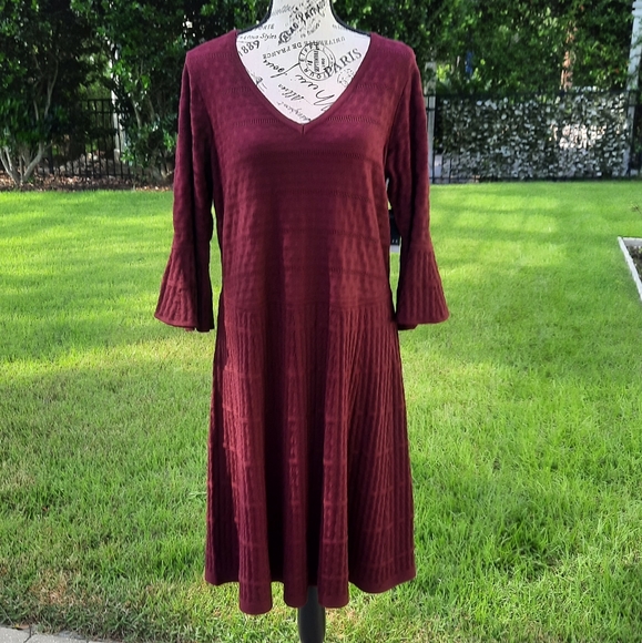 Gabby Skye raisin color dress 1X - Picture 1 of 16